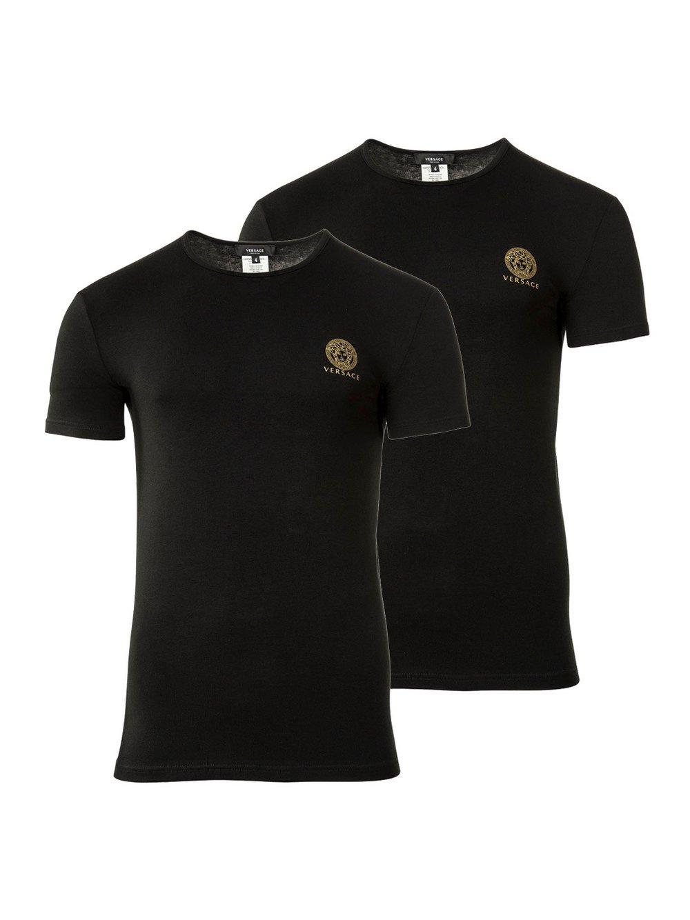 Versace Jeans T-Shirt 2er Pack Herren Baumwolle, schwarz von Versace Jeans