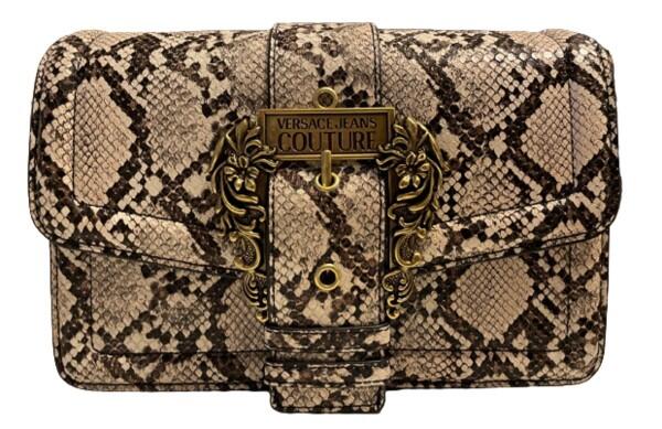 Versace Jeans - Versace Jeans Schultertasche Python, Beige / Grau 71VA4BF1 von Versace Jeans