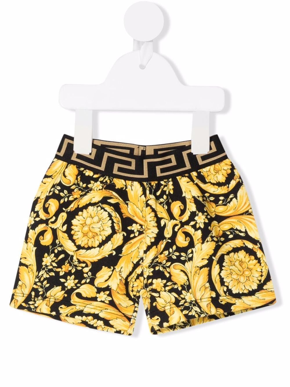 Versace Kids Joggingshorts mit Barocco Baby-Print - Schwarz von Versace Kids