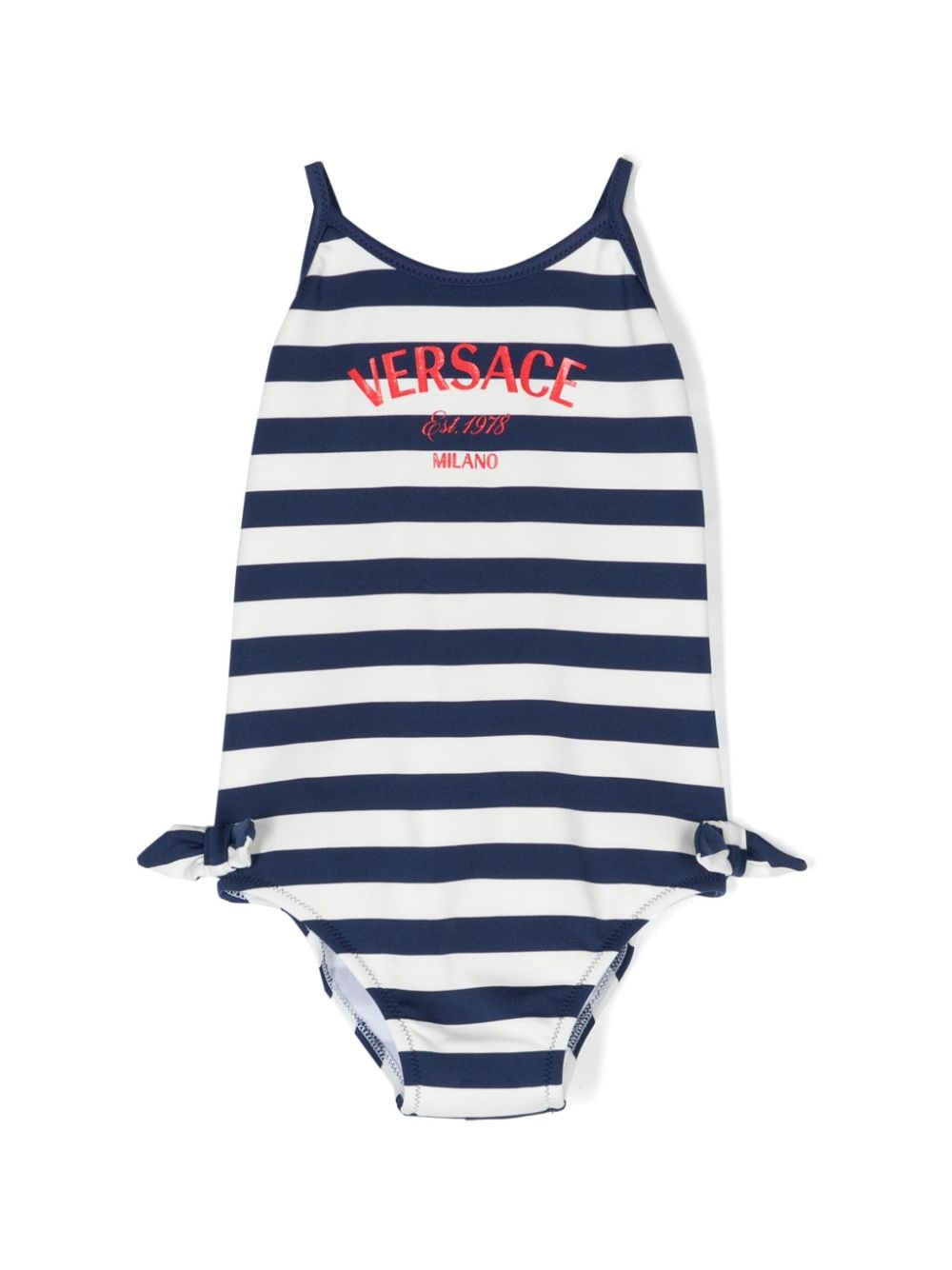 Versace Kids Badeanzug mit Kontrastdetails - Blau von Versace Kids