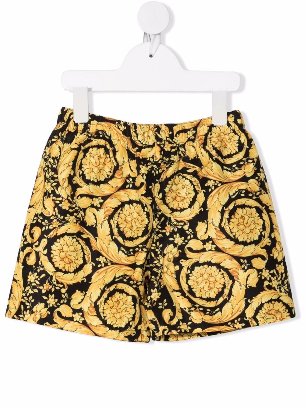 Versace Kids Badeshorts mit Barocco Kids-Print - Schwarz von Versace Kids