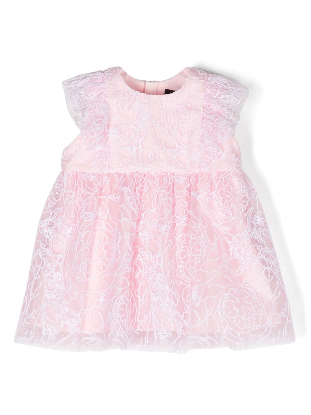 Versace Kids Tüllkleid mit Barocco-Stickerei - Rosa von Versace Kids