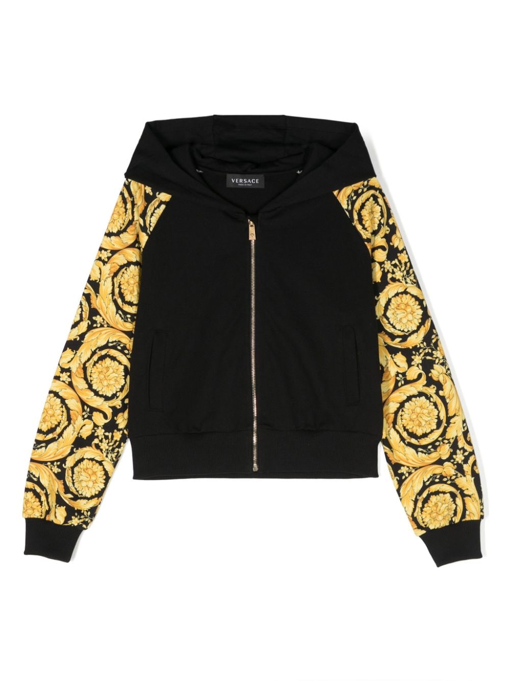 Versace Kids Jacke mit Barocco-Print - Schwarz von Versace Kids