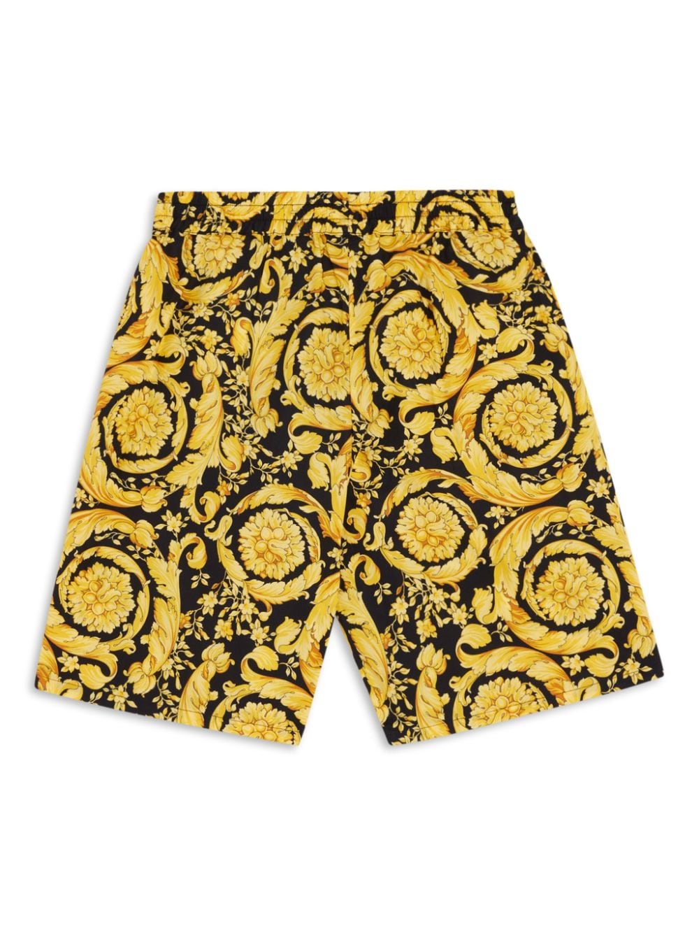 Versace Kids Shorts mit Barocco-Print - Schwarz von Versace Kids