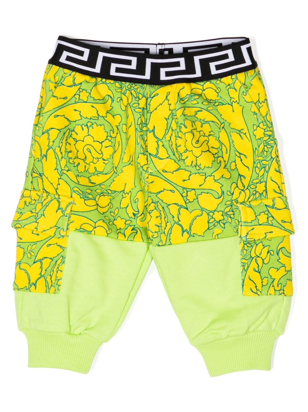 Versace Kids Hose mit Barocco-Print - Grün von Versace Kids