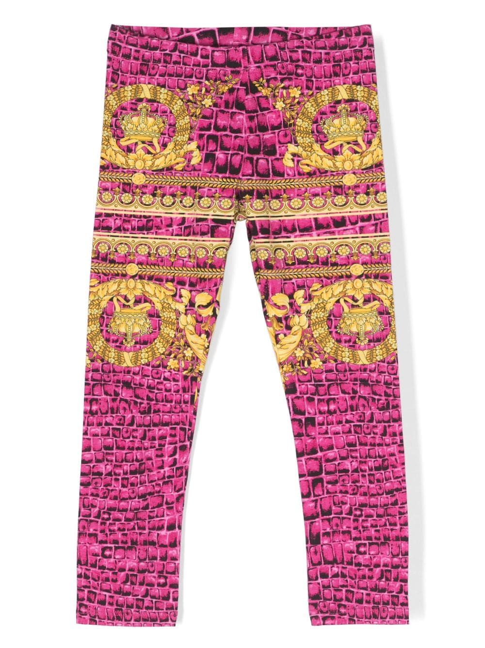 Versace Kids Leggings mit "Barocco"-Print - Rosa von Versace Kids