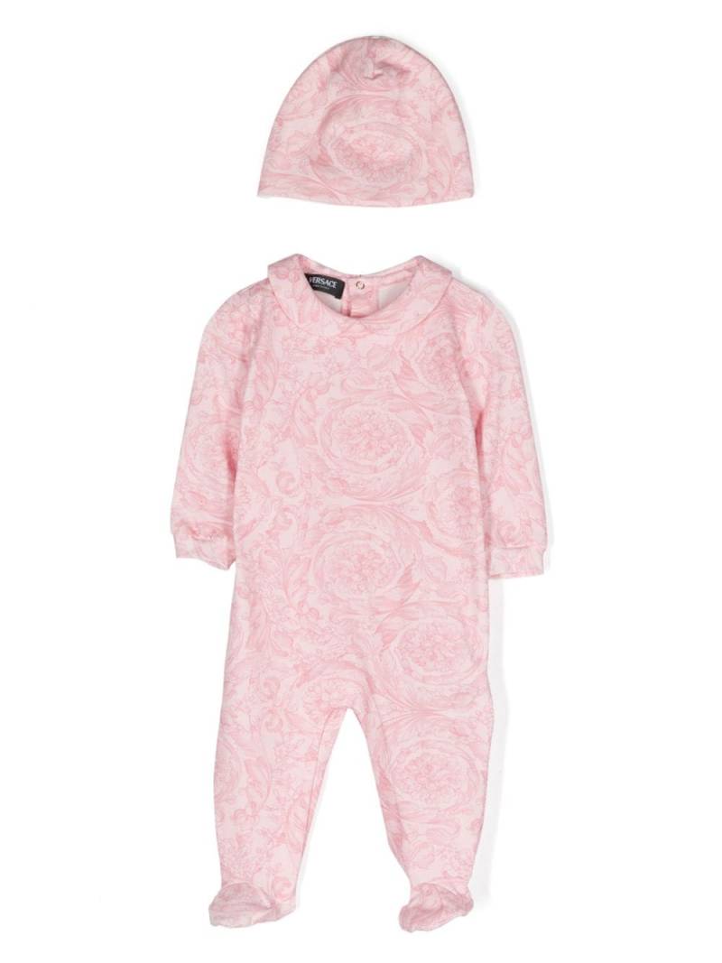 Versace Kids Pyjama mit Barocco-Print - Rosa von Versace Kids