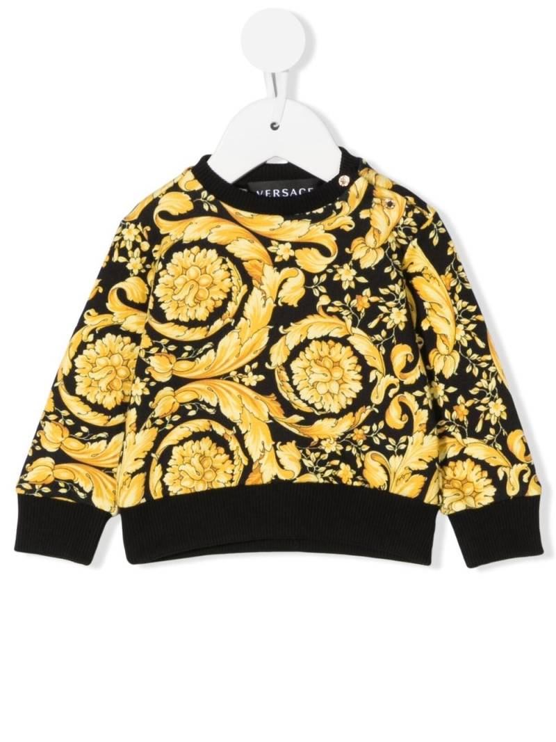 Versace Kids Sweatshirt mit Barocco-Print - Gold von Versace Kids