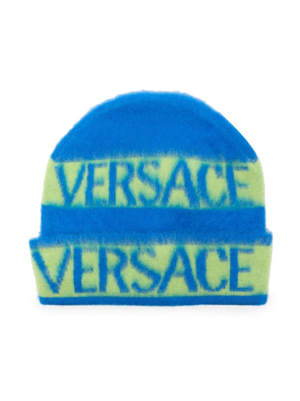 Versace Kids Beanie mit Intarsien-Logo - Blau von Versace Kids