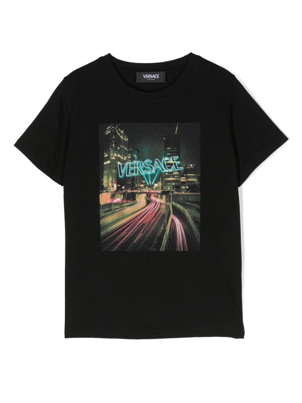 Versace Kids Blinding Lights T-Shirt - Schwarz von Versace Kids