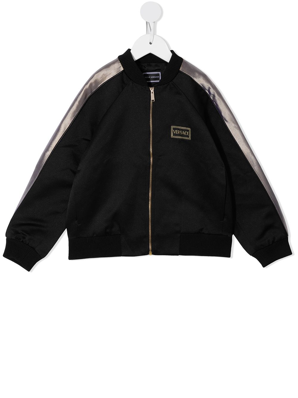 Versace Kids Bomberjacke in Satinoptik - Schwarz von Versace Kids