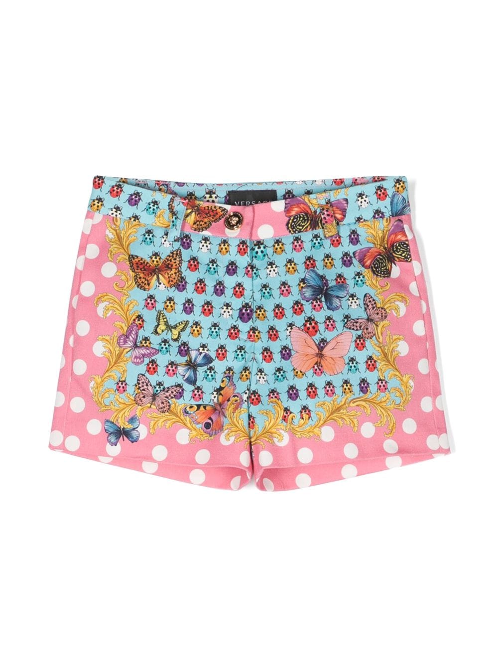 Versace Kids Kurze Shorts mit Schmetterlingen - Rosa von Versace Kids