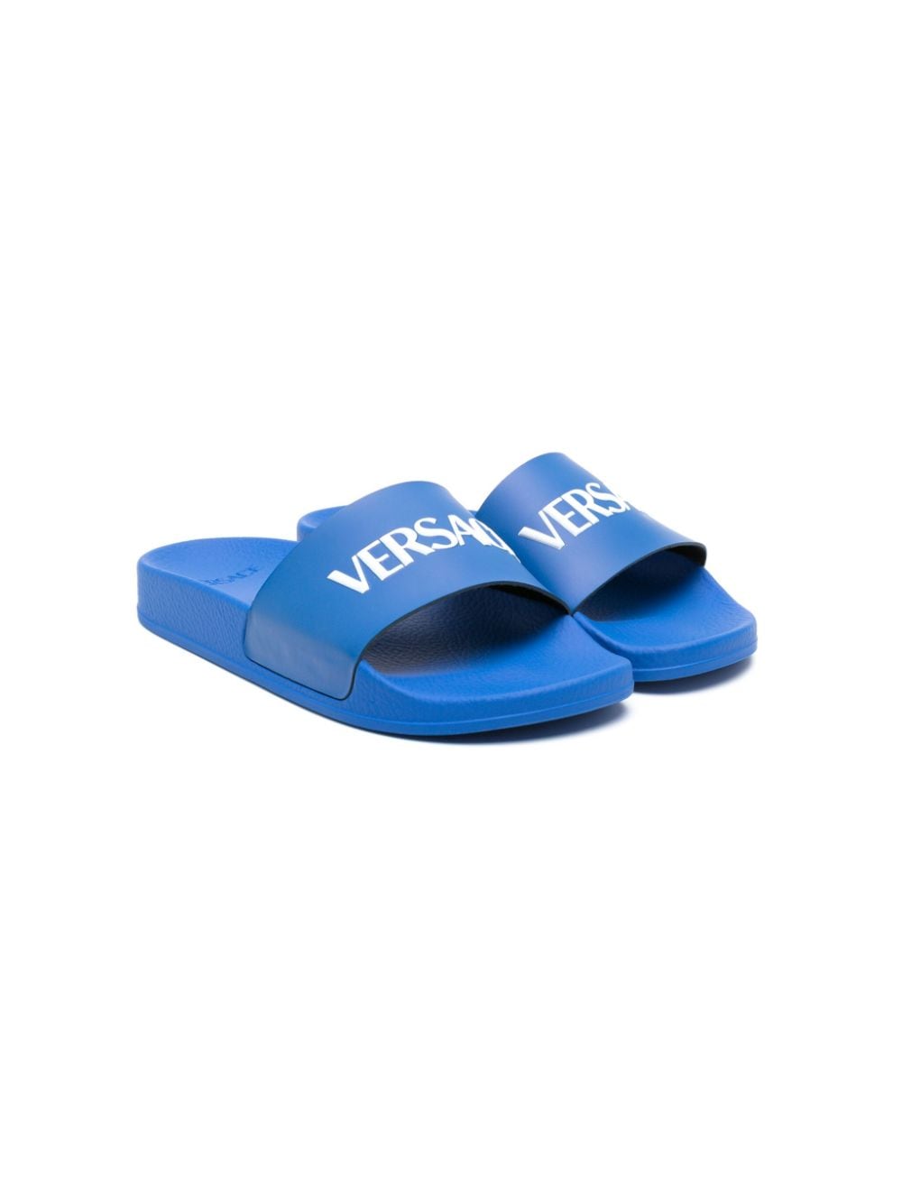 Versace Kids Flip-Flops mit Logo-Prägung - Blau von Versace Kids