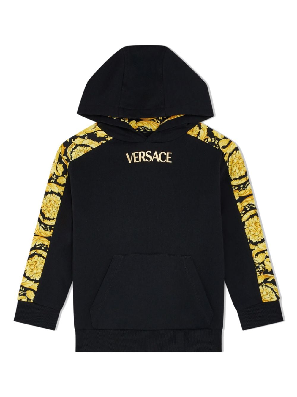 Versace Kids Hoodie aus Fleece mit Medusa-Print - Schwarz von Versace Kids