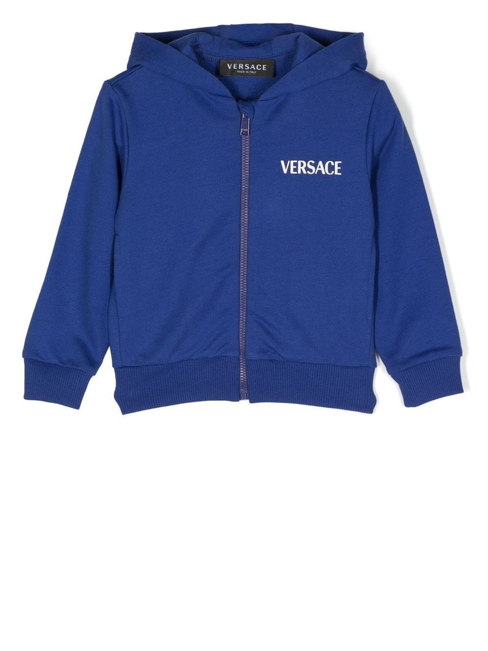 Versace Kids Hoodie mit Logo-Print - Blau von Versace Kids