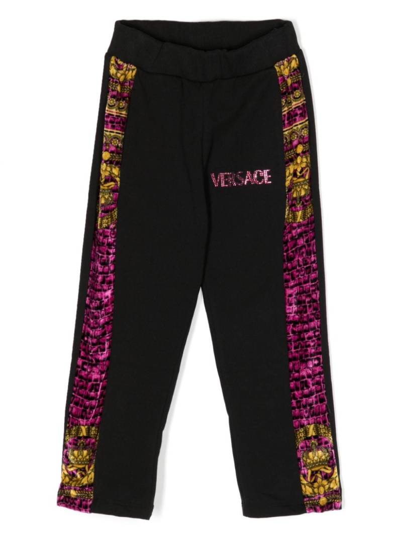 Versace Kids Hose mit Baroccodile-Print - Schwarz von Versace Kids