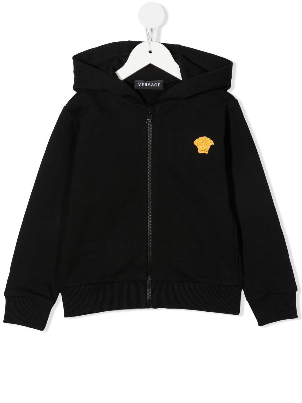 Versace Kids Kapuzenjacke mit Medusa - Schwarz von Versace Kids