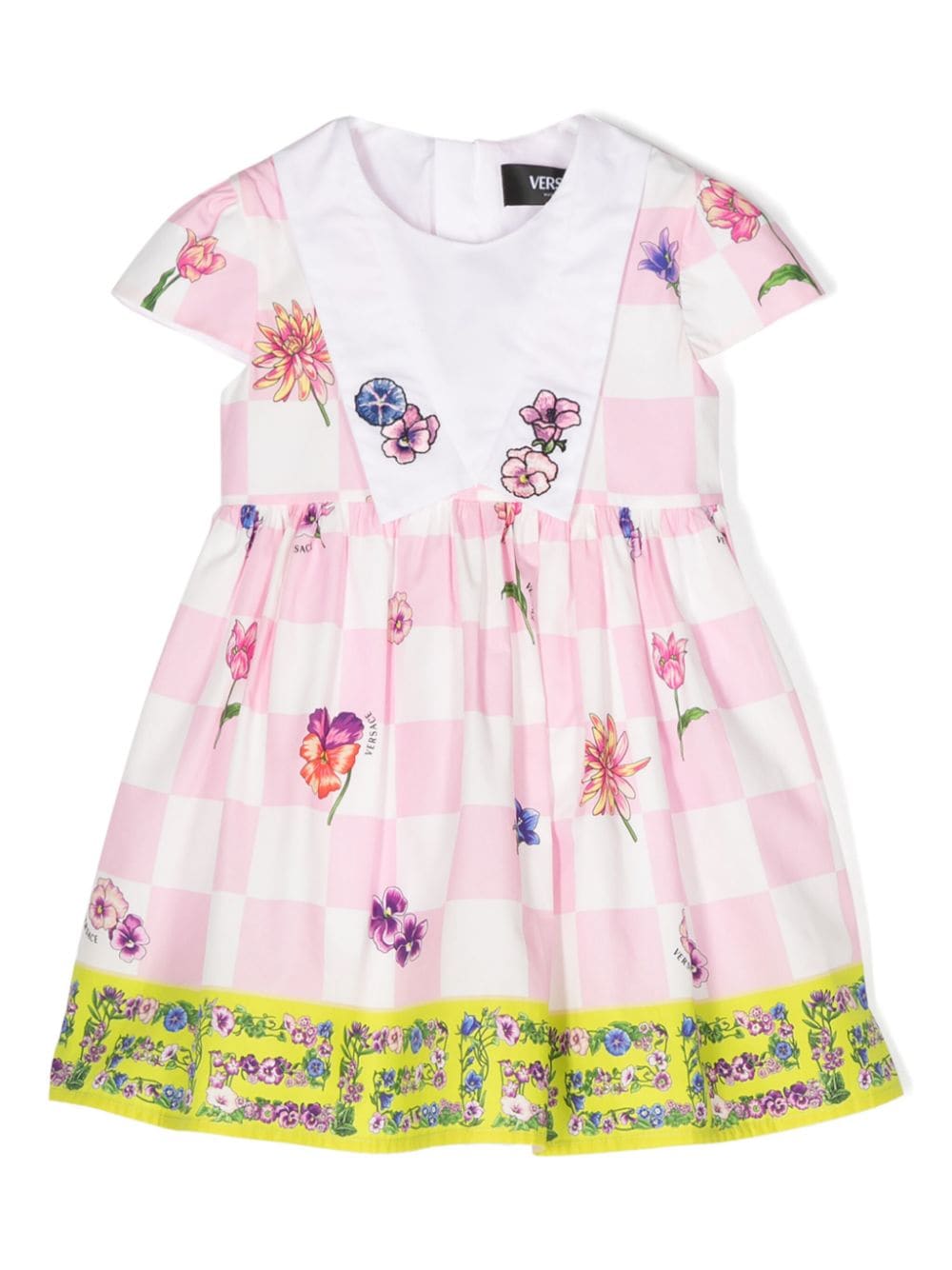 Versace Kids Kariertes Kleid - Rosa von Versace Kids