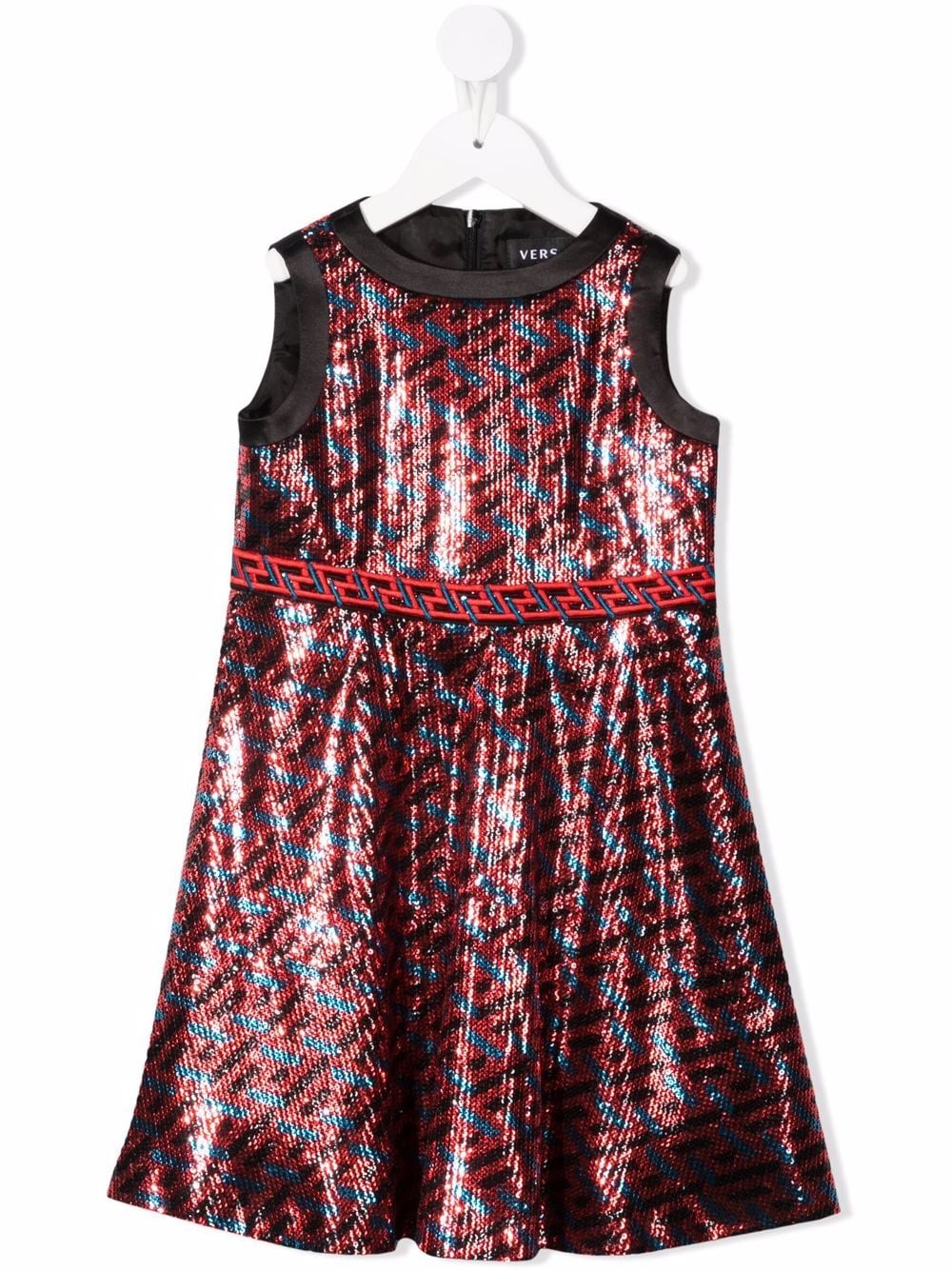 Versace Kids Kleid mit Pailletten - Rot von Versace Kids