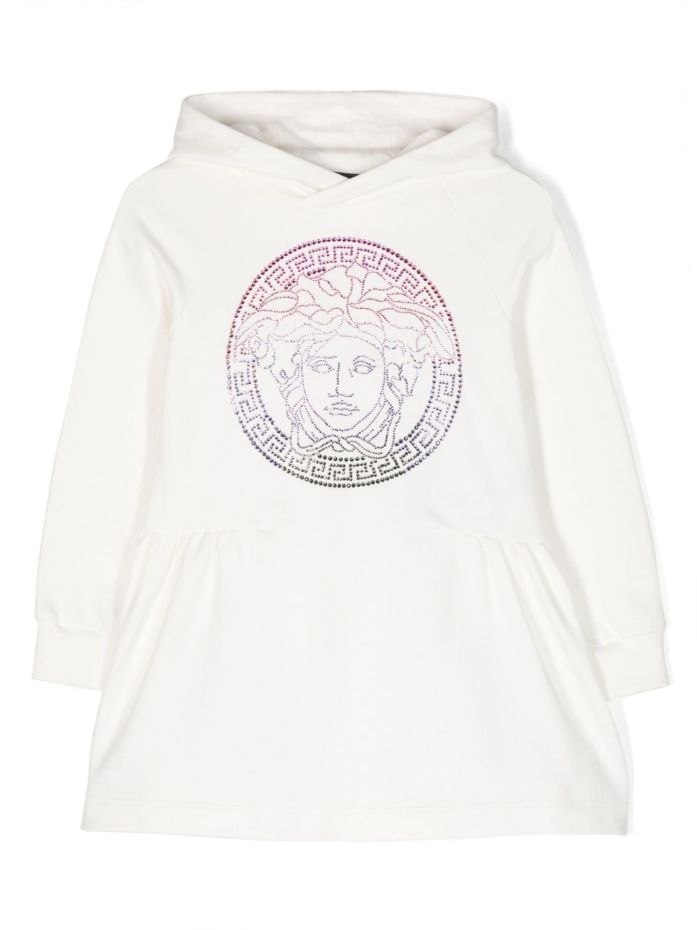 Versace Kids Sweatshirtkleid mit Medusa - Weiß von Versace Kids