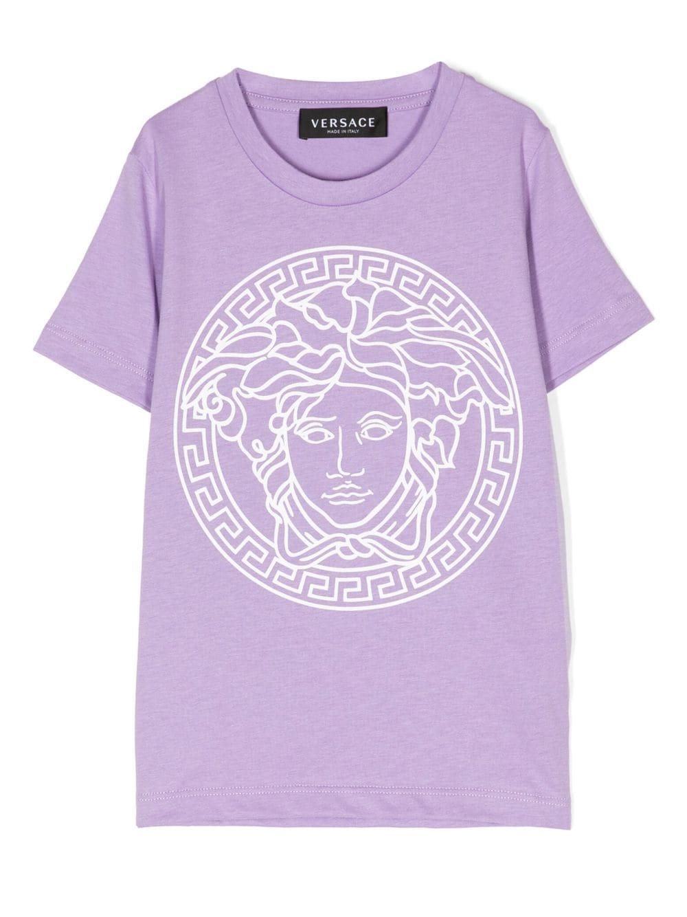 Versace Kids T-Shirt mit Medusa-Print - Violett von Versace Kids