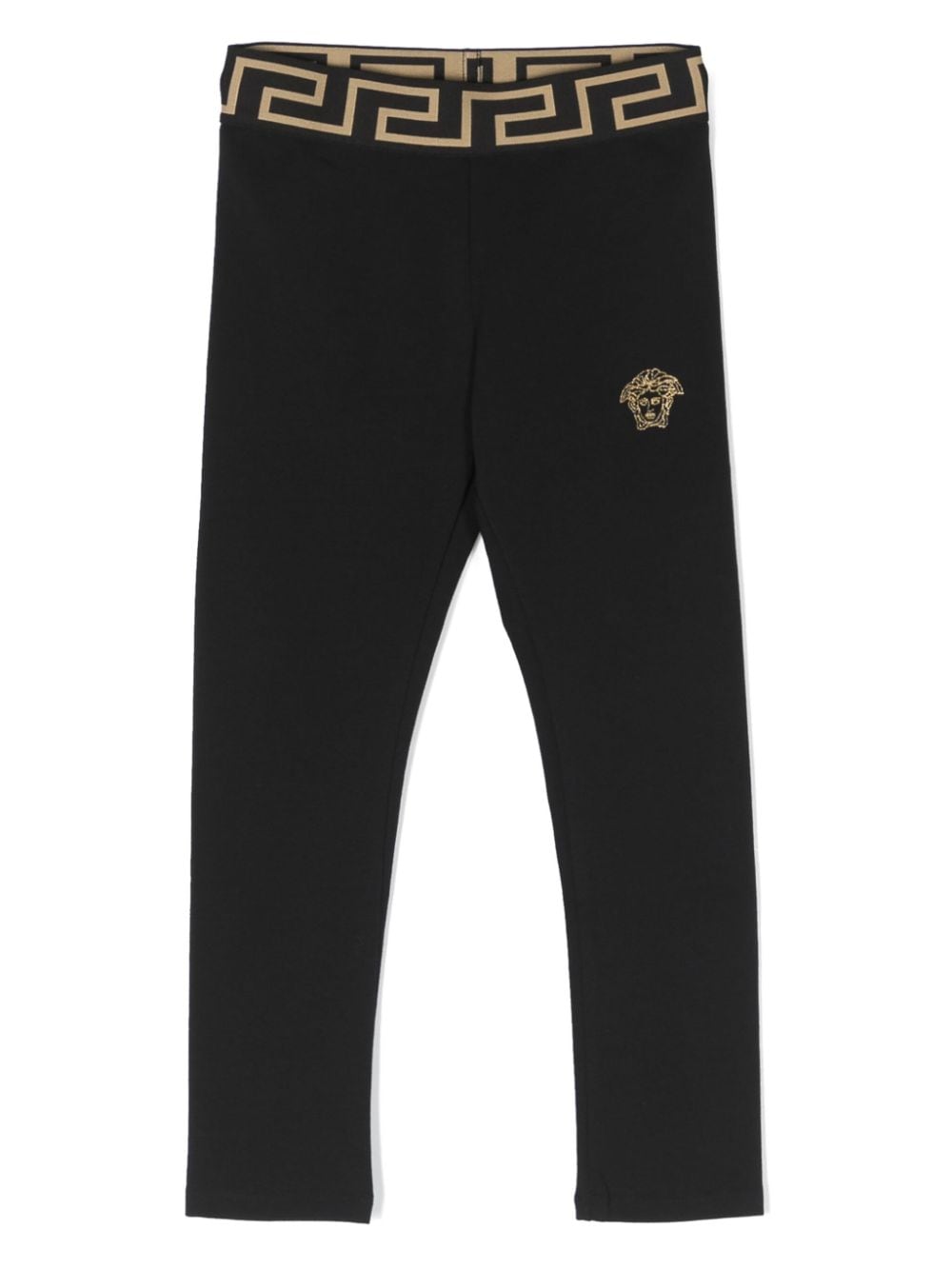 Versace Kids Leggings mit Medusa Head-Stickerei - Schwarz von Versace Kids