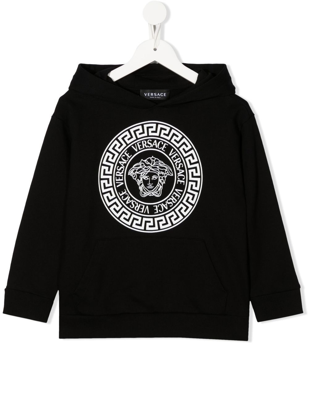 Versace Kids Hoodie mit Medusa-Print - Schwarz von Versace Kids