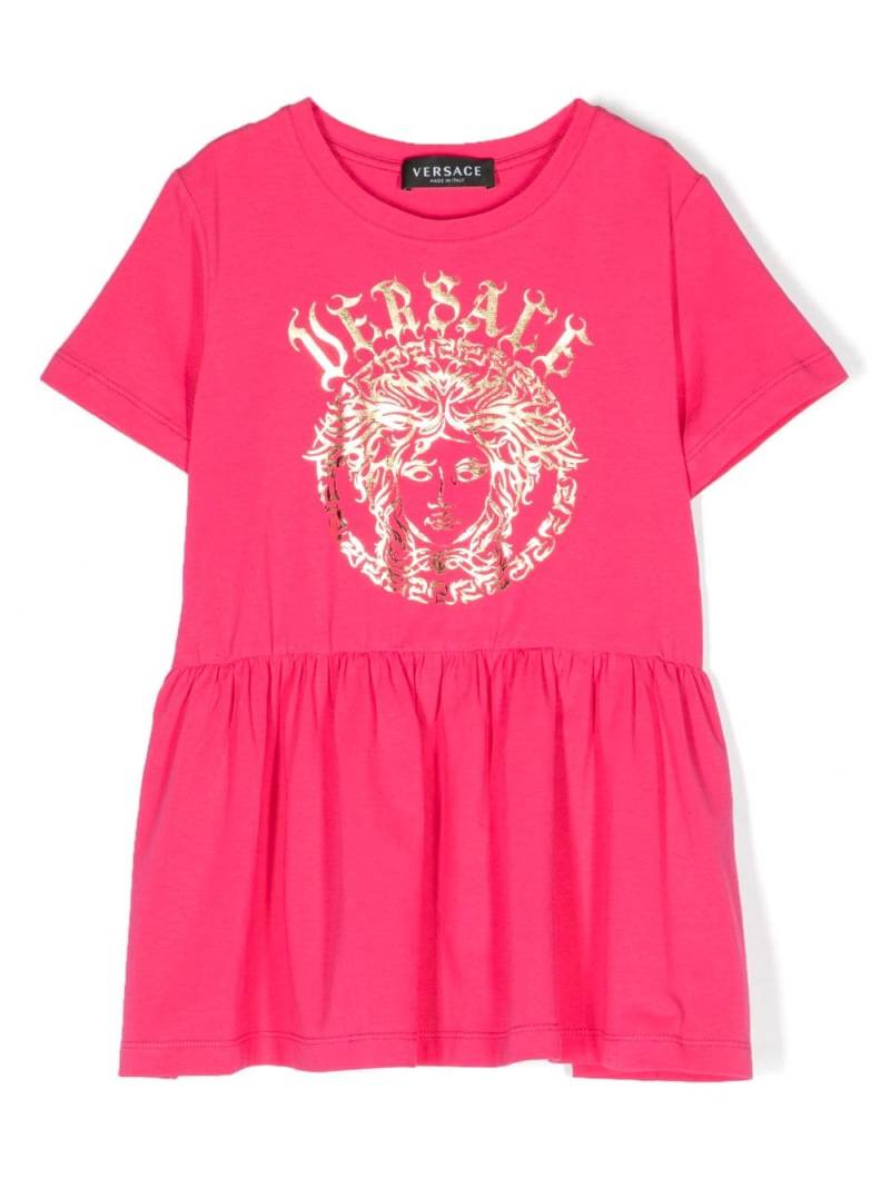 Versace Kids Kleid mit Medusa-Print - Rosa von Versace Kids