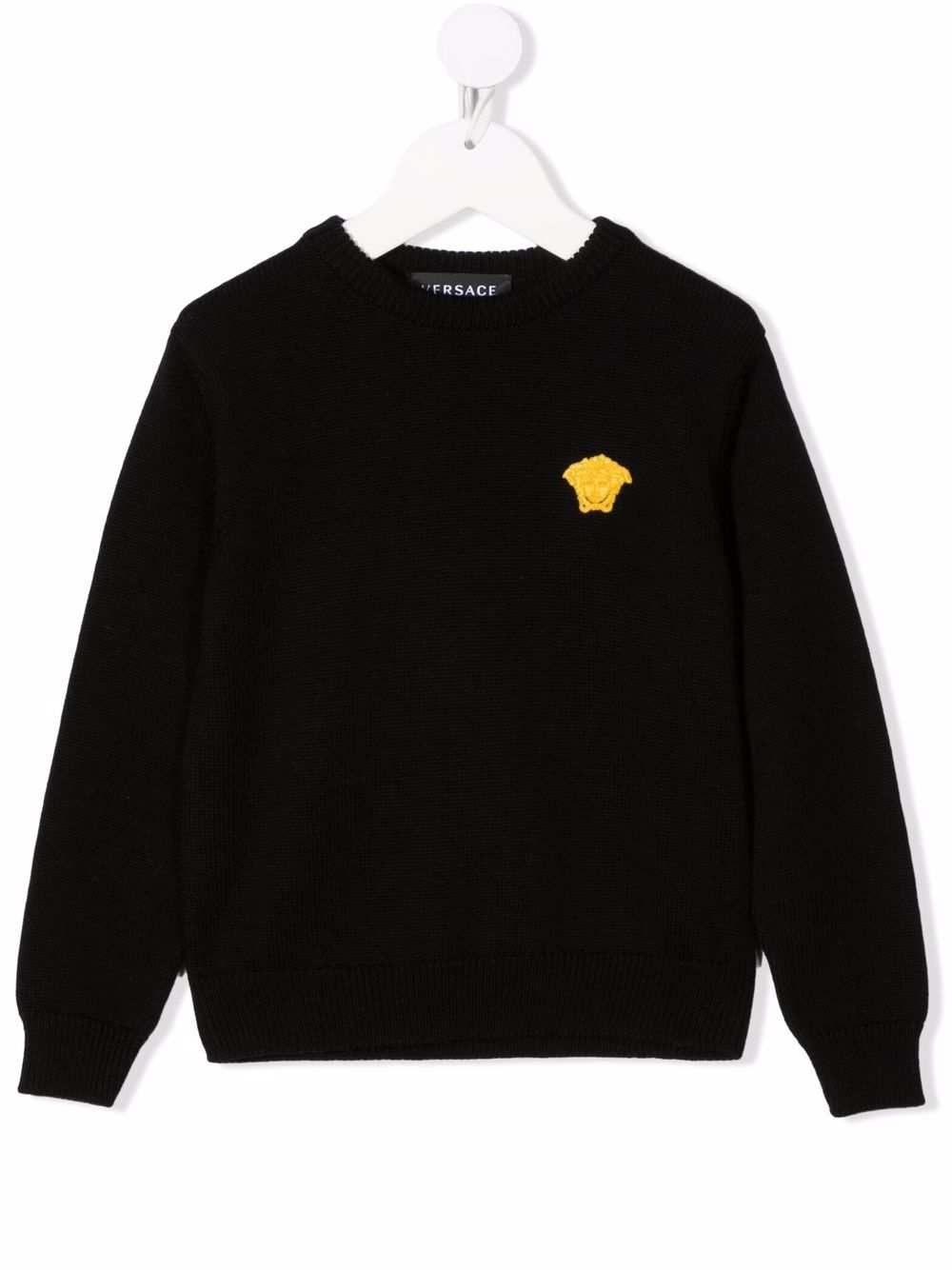 Versace Kids Pullover mit Medusa-Patch - Schwarz von Versace Kids