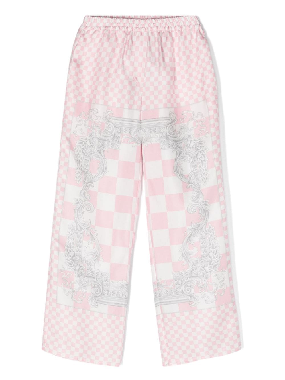 Versace Kids Seidenhose mit Barocco-Print - Rosa von Versace Kids