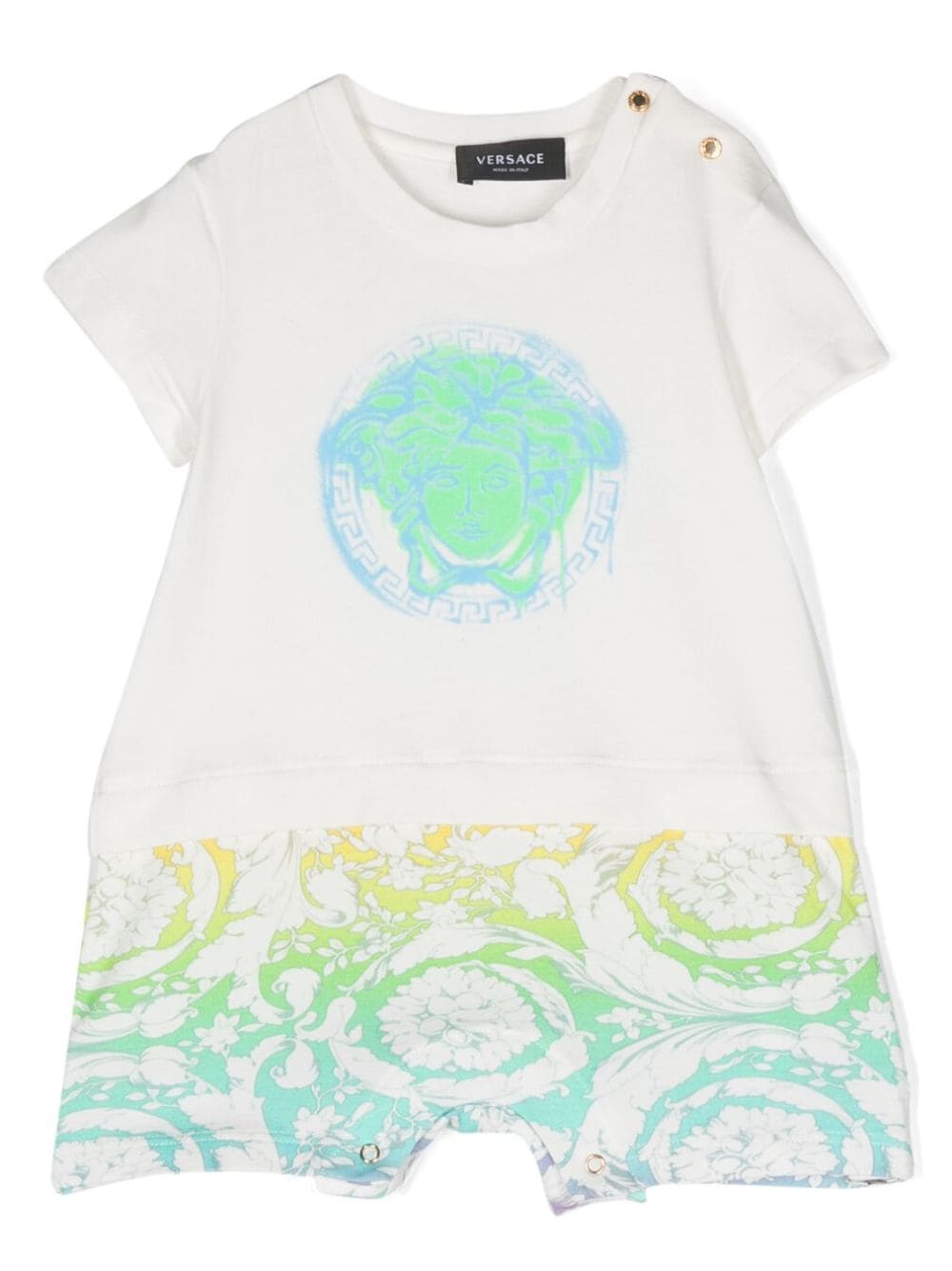 Versace Kids Strampler mit Medusa-Print - Weiß von Versace Kids