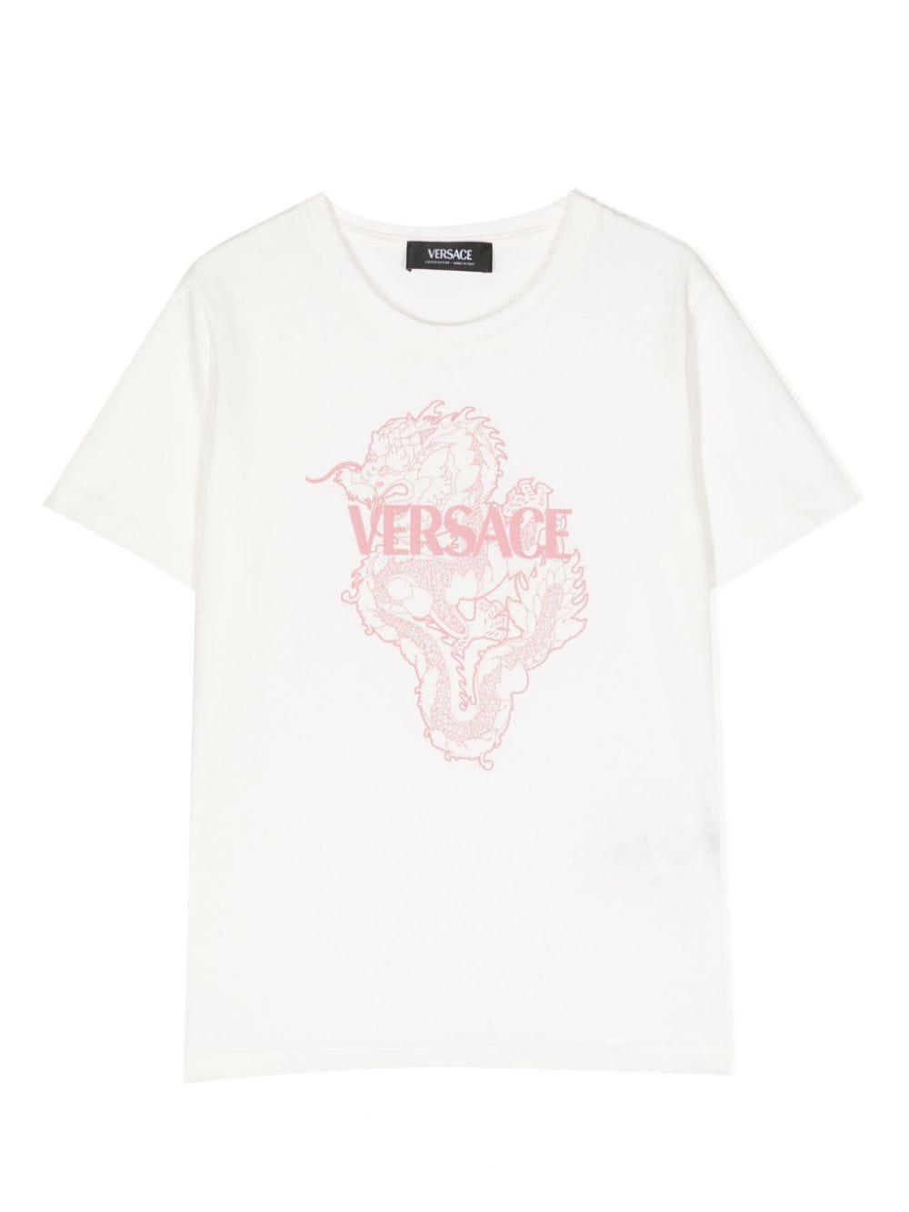 Versace Kids T-Shirt mit Drachen-Print - Weiß von Versace Kids