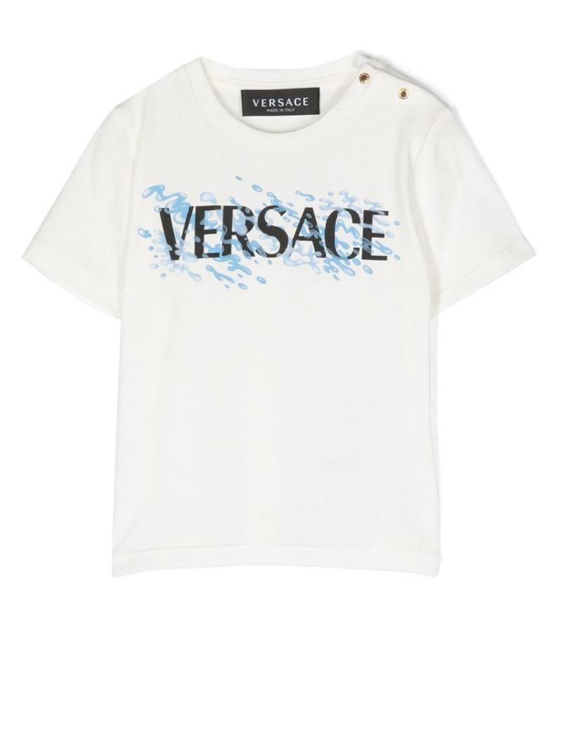 Versace Kids T-Shirt mit Knöpfen - Weiß von Versace Kids