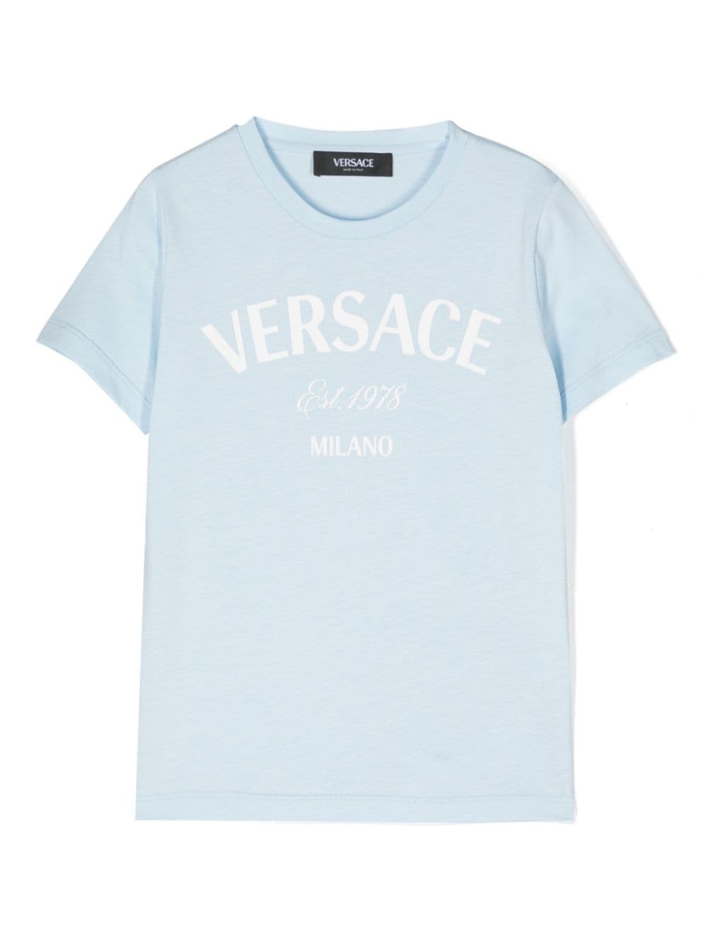 Versace Kids T-Shirt mit Logo-Print - Blau von Versace Kids