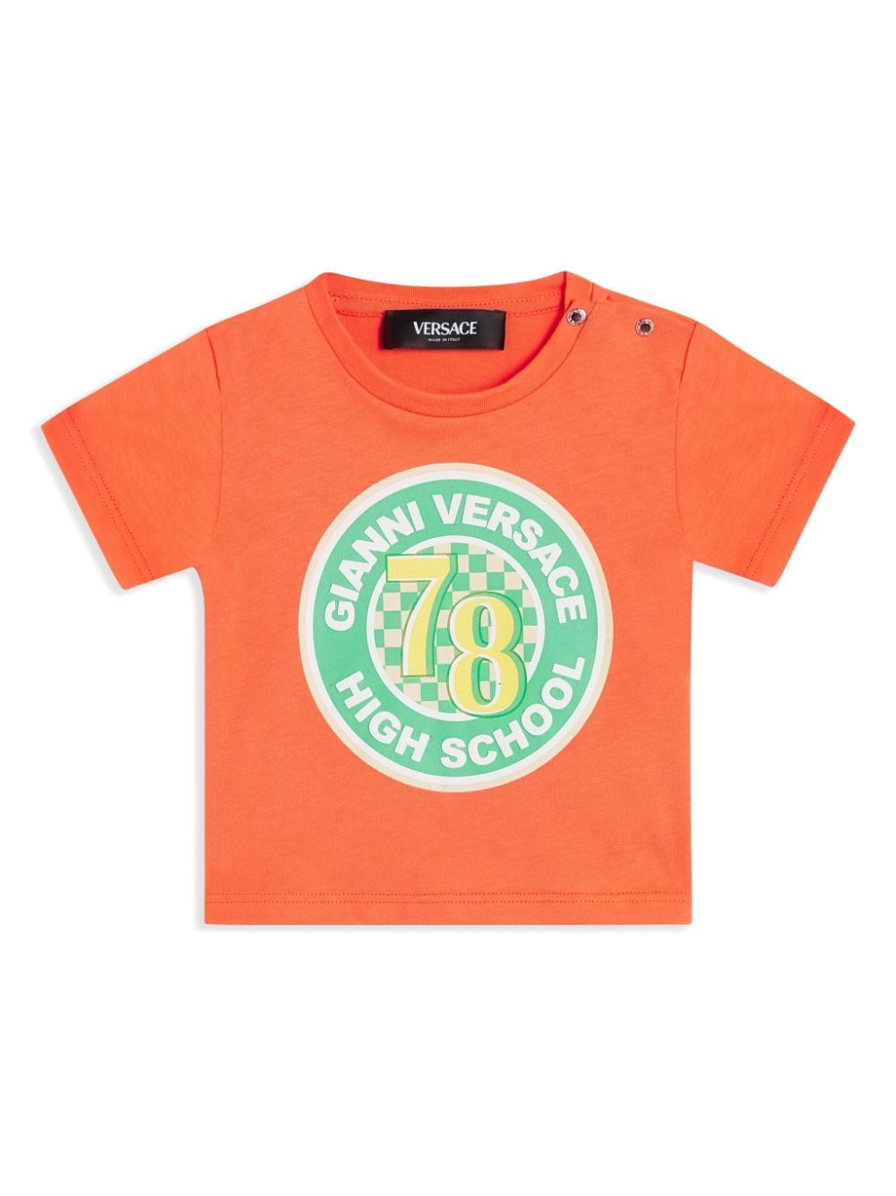 Versace Kids T-Shirt mit Logo-Print - Orange von Versace Kids