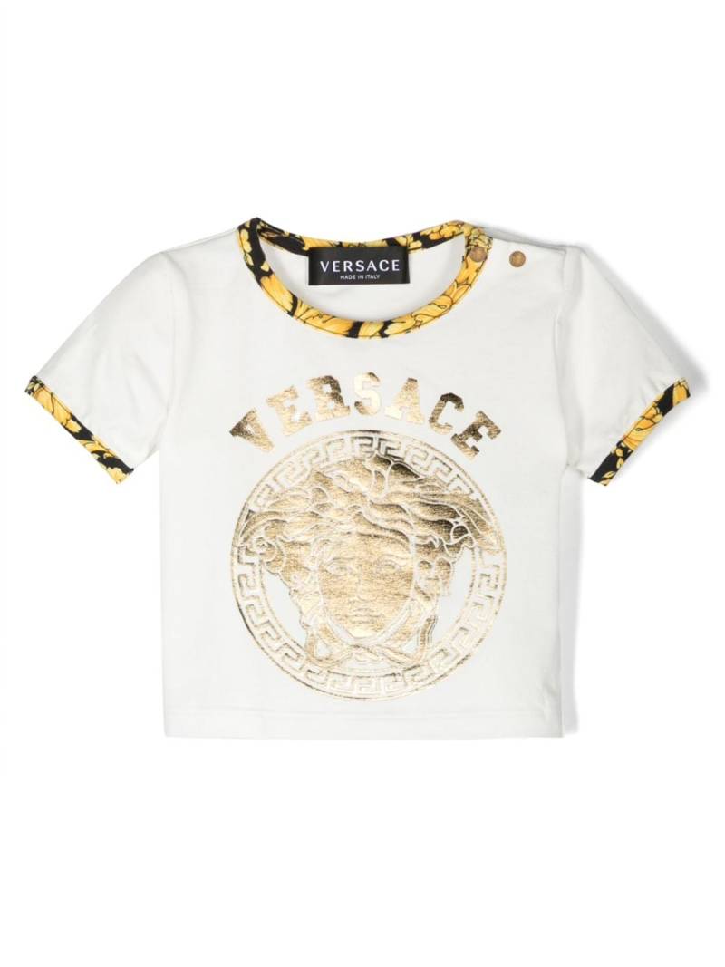 Versace Kids T-Shirt mit Logo-Print - Weiß von Versace Kids