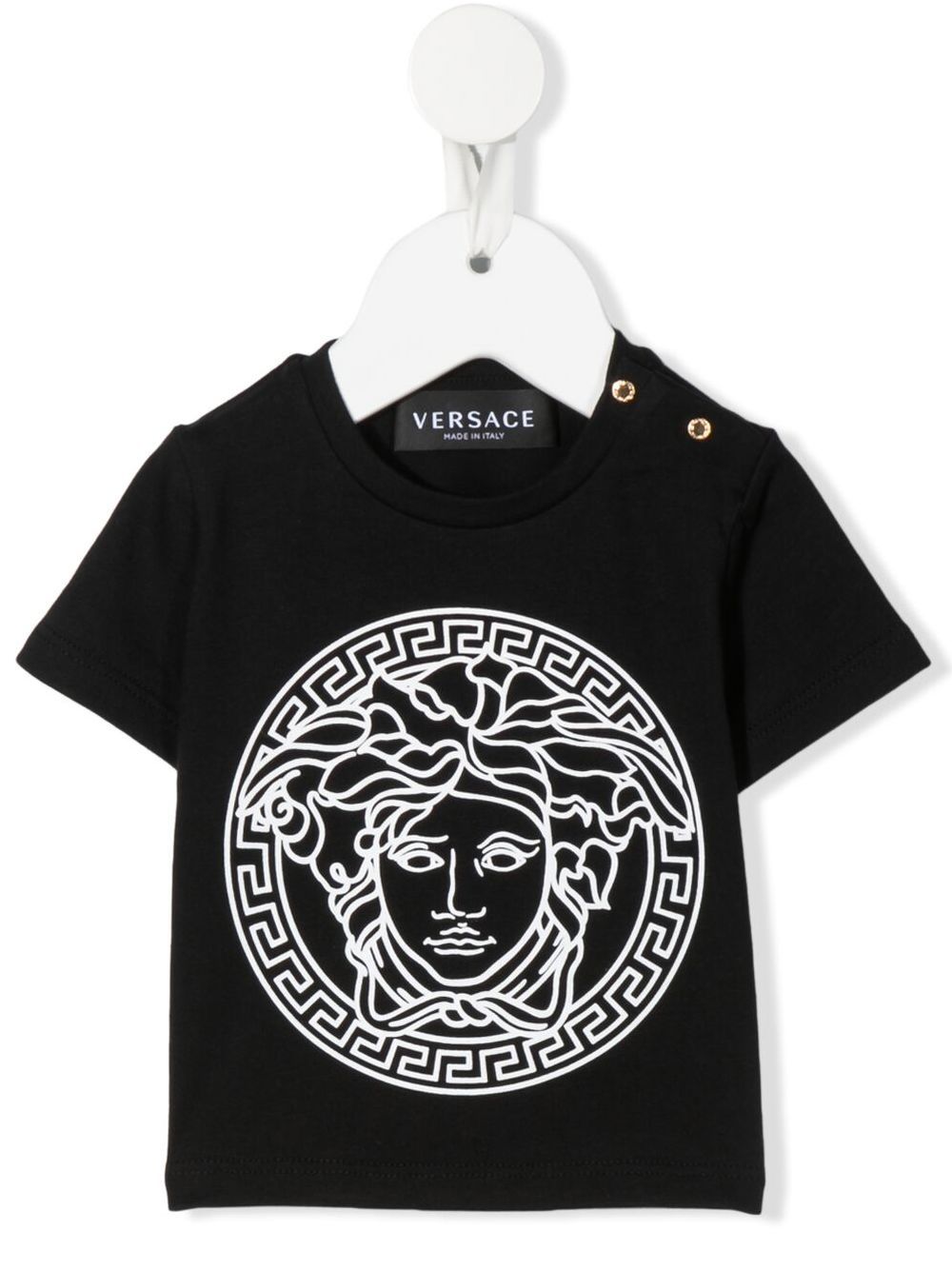 Versace Kids T-Shirt mit Medusa-Print - Schwarz von Versace Kids