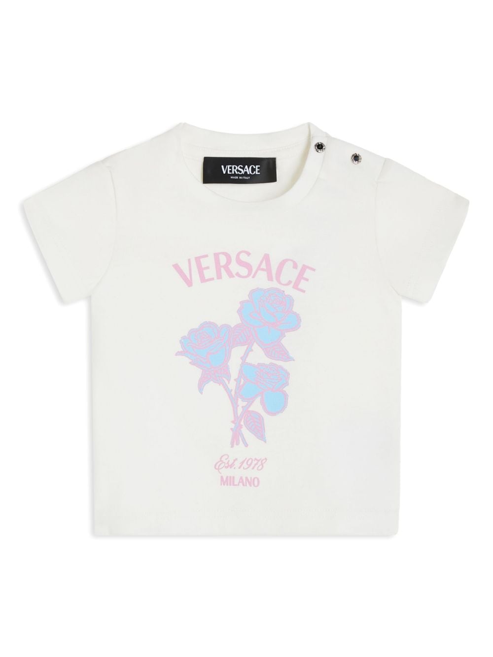 Versace Kids Versace Roses T-Shirt - Weiß von Versace Kids