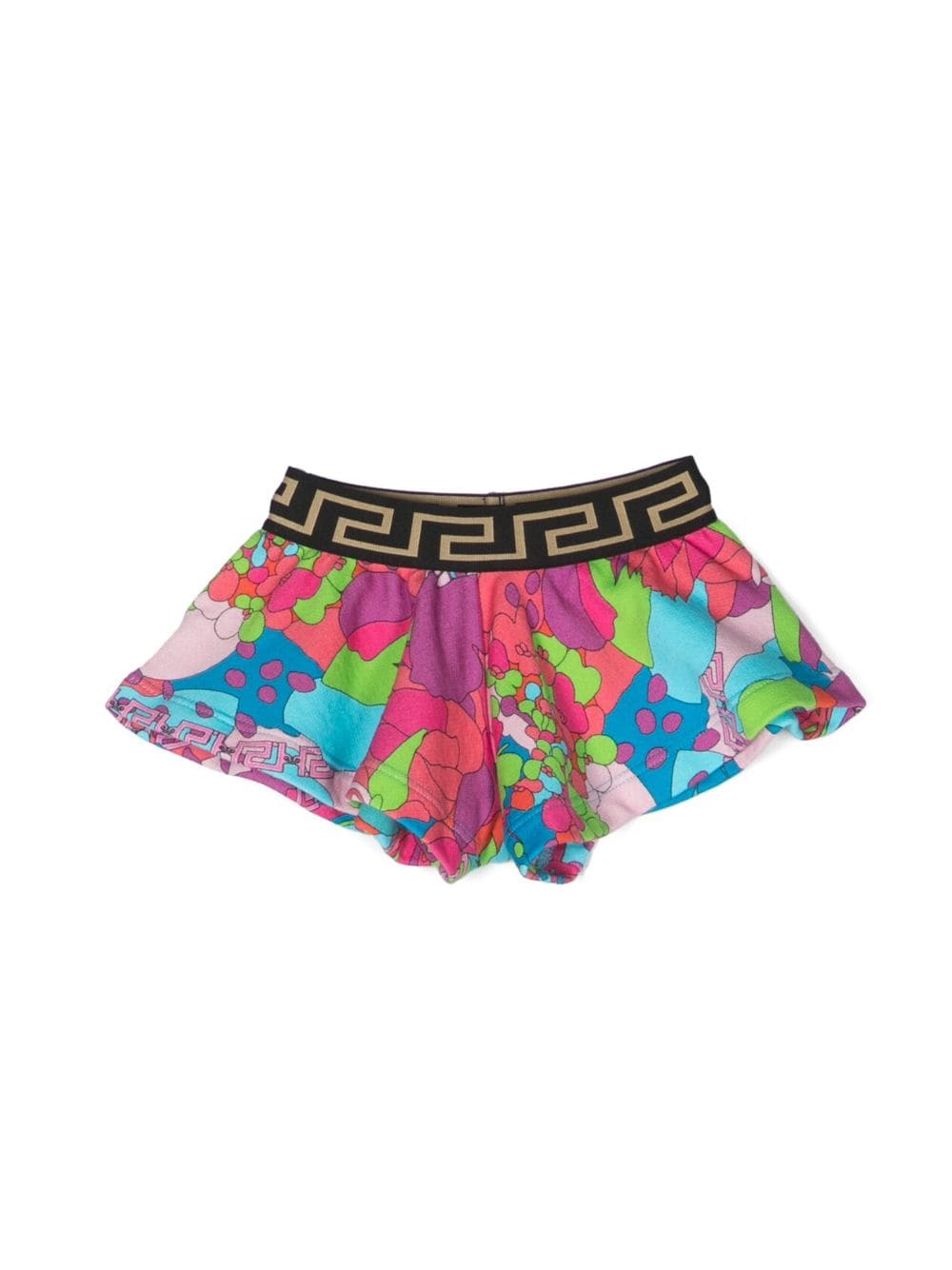 Versace Kids Shorts mit abstraktem Muster - Blau von Versace Kids