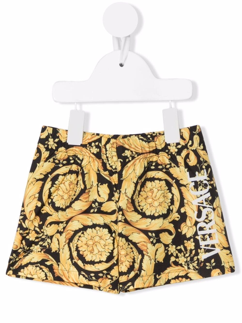 Versace Kids Badeshorts mit Barock-Print - Gold von Versace Kids