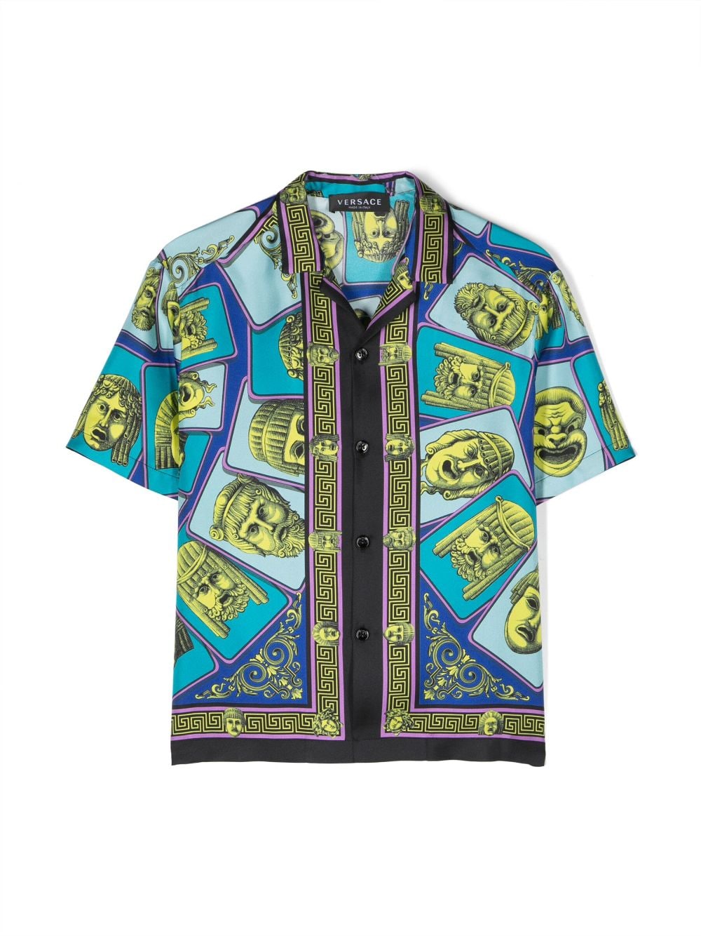 Versace Kids Hemd mit Barock-Print - Grün von Versace Kids