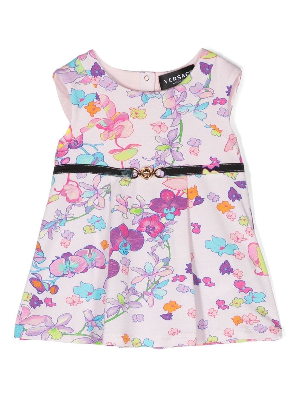 Versace Kids Kleid mit Blumen-Print - Rosa von Versace Kids