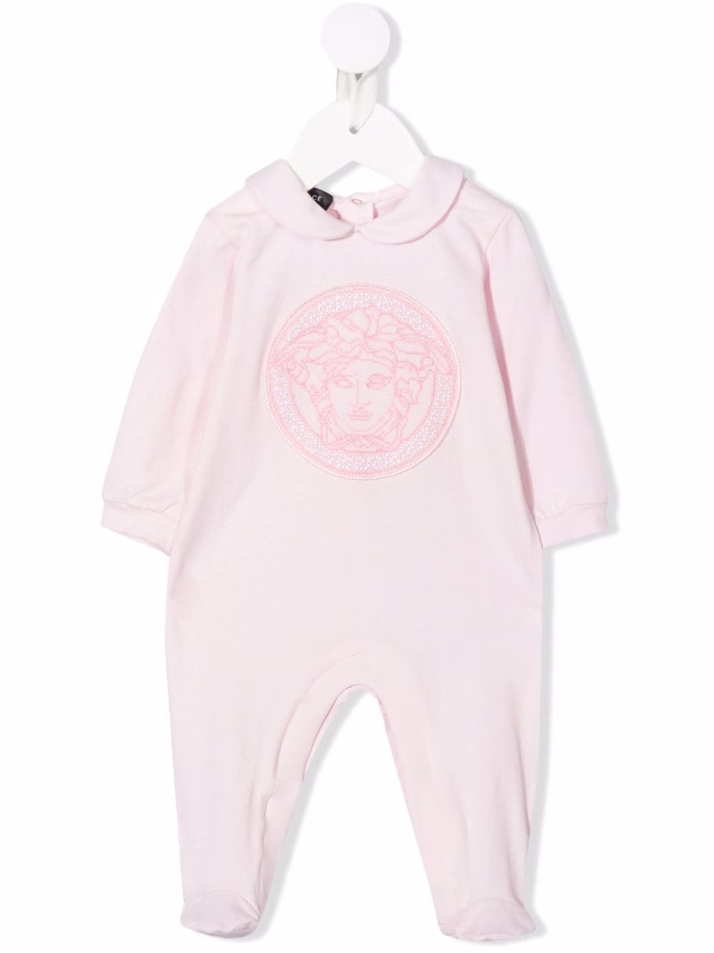 Versace Kids Strampler mit Logo-Stickerei - Rosa von Versace Kids