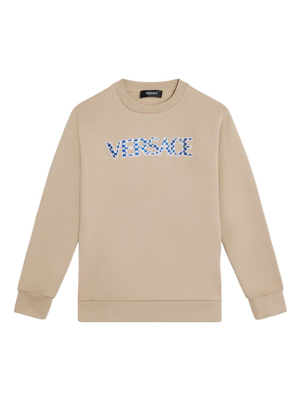 Versace Kids Sweatshirt mit Logo-Stickerei - Nude von Versace Kids