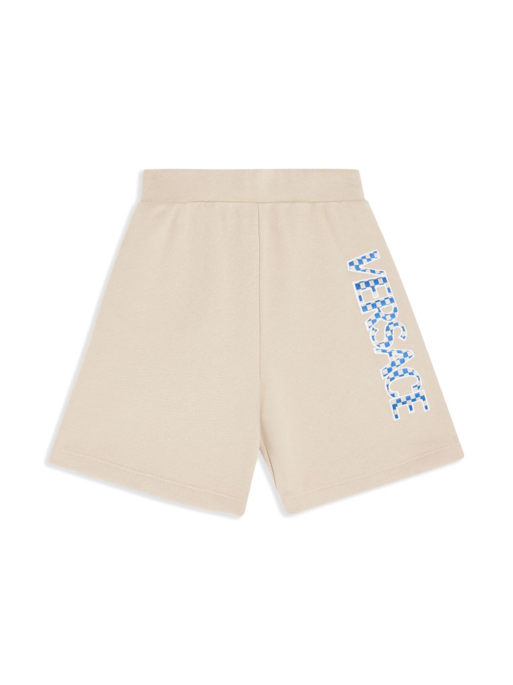 Versace Kids Fleece-Shorts mit Logo-Stickerei - Nude von Versace Kids