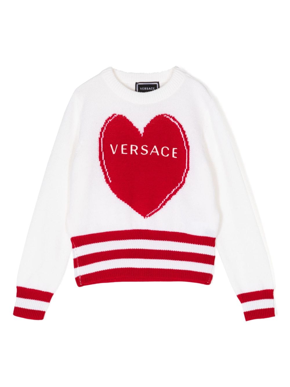 Versace Kids Pullover mit Logo-Stickerei - Weiß von Versace Kids