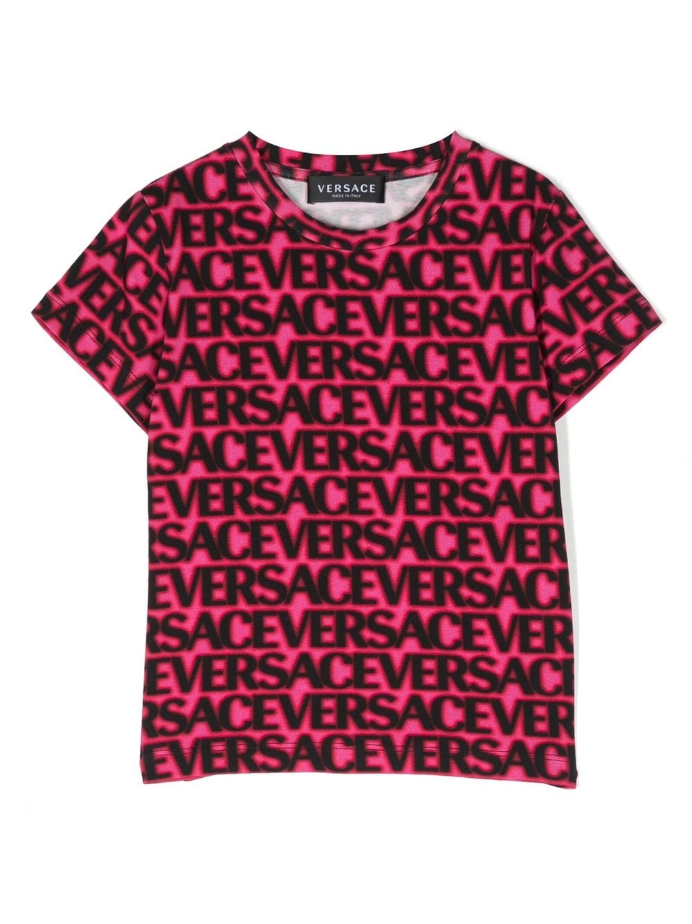 Versace Kids T-Shirt mit Logo-Print - Rosa von Versace Kids