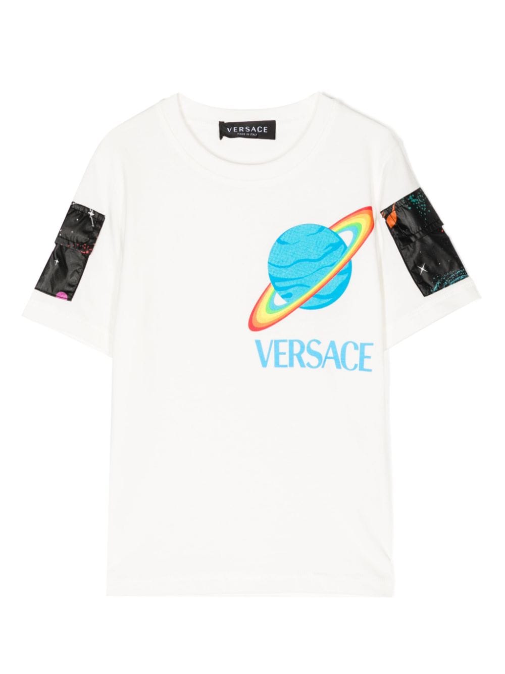 Versace Kids T-Shirt mit Logo-Print - Weiß von Versace Kids