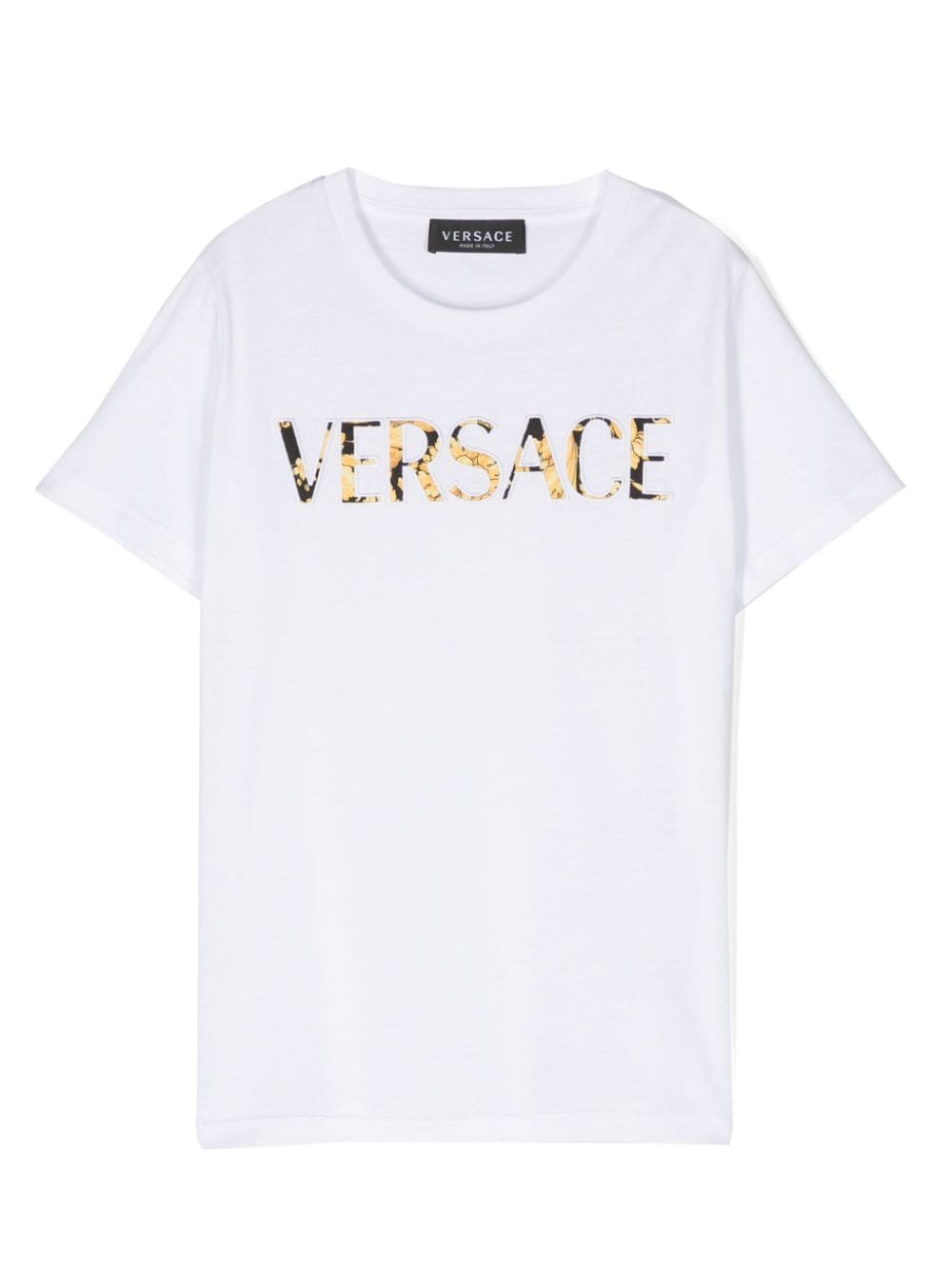 Versace Kids T-Shirt mit Logo-Print - Weiß von Versace Kids