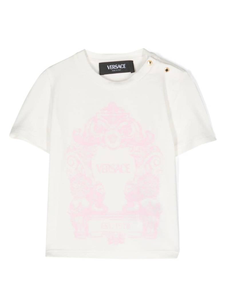 Versace Kids T-Shirt mit Logo-Print - Weiß von Versace Kids